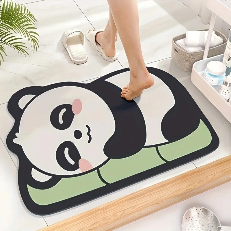 Cute Animal Diatomaceous Earth Bath Mat - Quick Dry & Non-Slip - 20