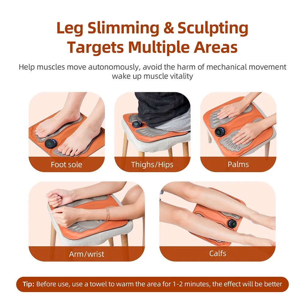 Smart EMS Electric Foot Massager Pad for Circulation & Muscle Relief - 3