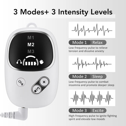 CES Sleep Aid & Anxiety Relief Device - Handheld Pulse Massager for Deep Sleep