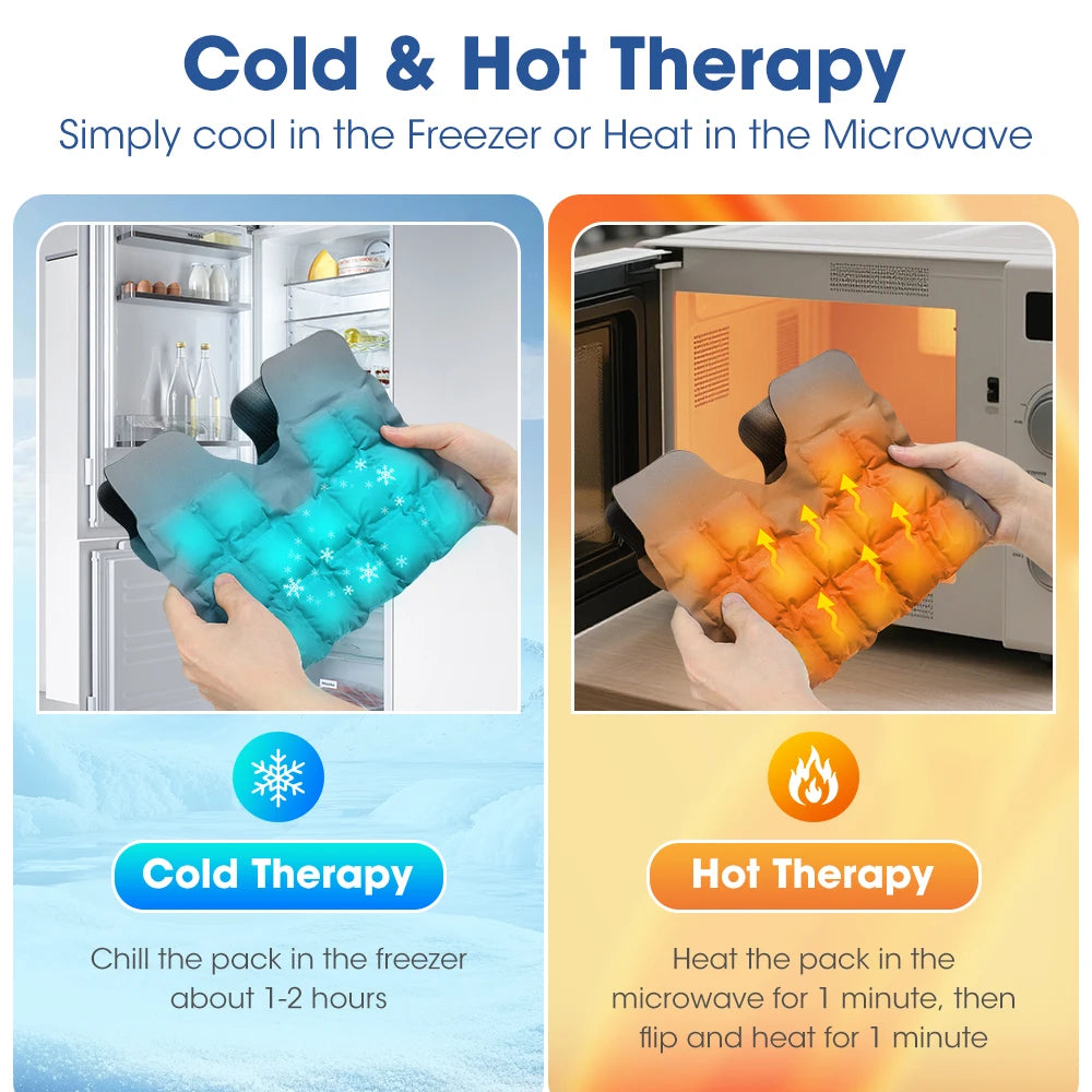 Dual-Action Hot & Cold Therapy Knee Wrap for Pain Relief and Recovery - 8