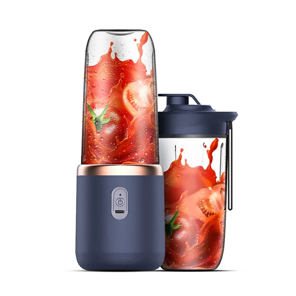 Portable Wireless Electric Juicer Blender - Rechargeable Fruit Smoothie Maker - 2