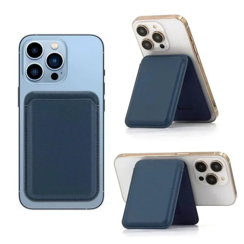 Magnetic MagSafe Leather Wallet Case with Stand for iPhone 16 15 14 13 12 - 4