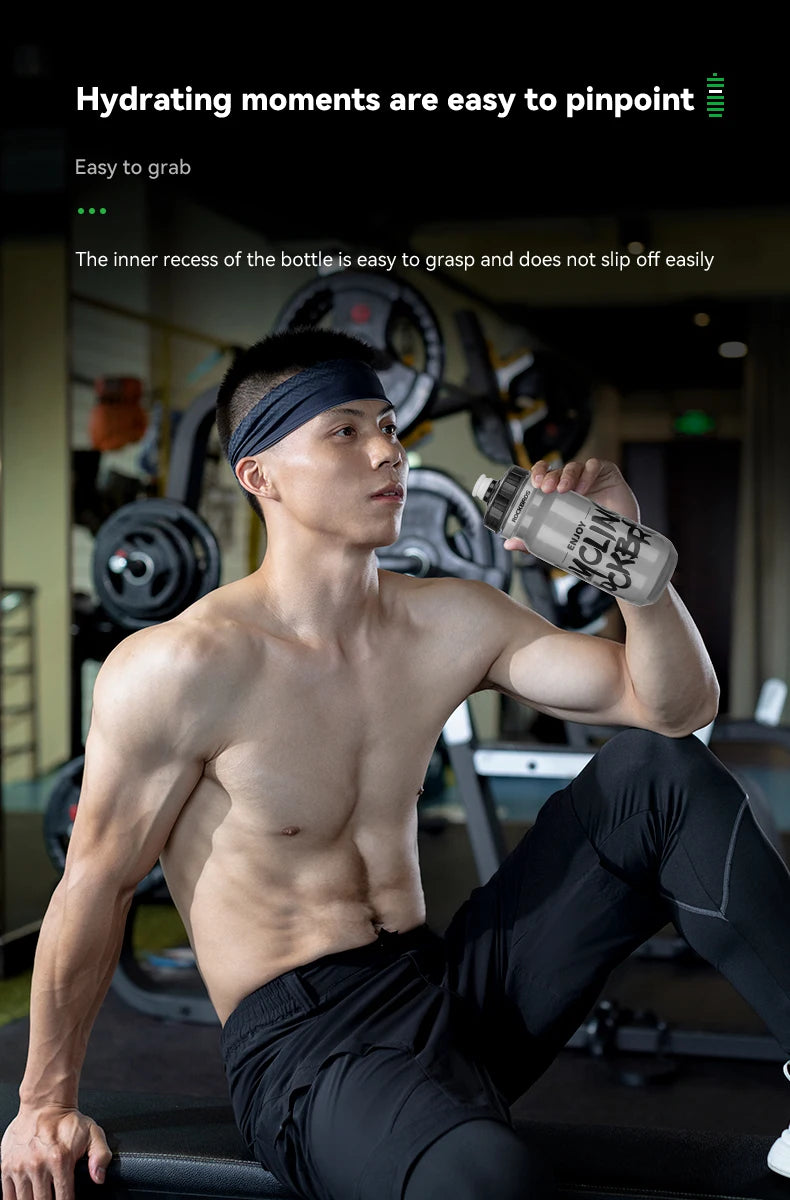 600ml Squeeze Sports Water Bottle - Leak-Proof Cycling & Fitness Bottle - 14