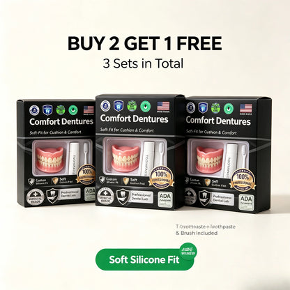 Moldable Silicone Cosmetic Teeth Set - Temporary Instant Smile Veneers