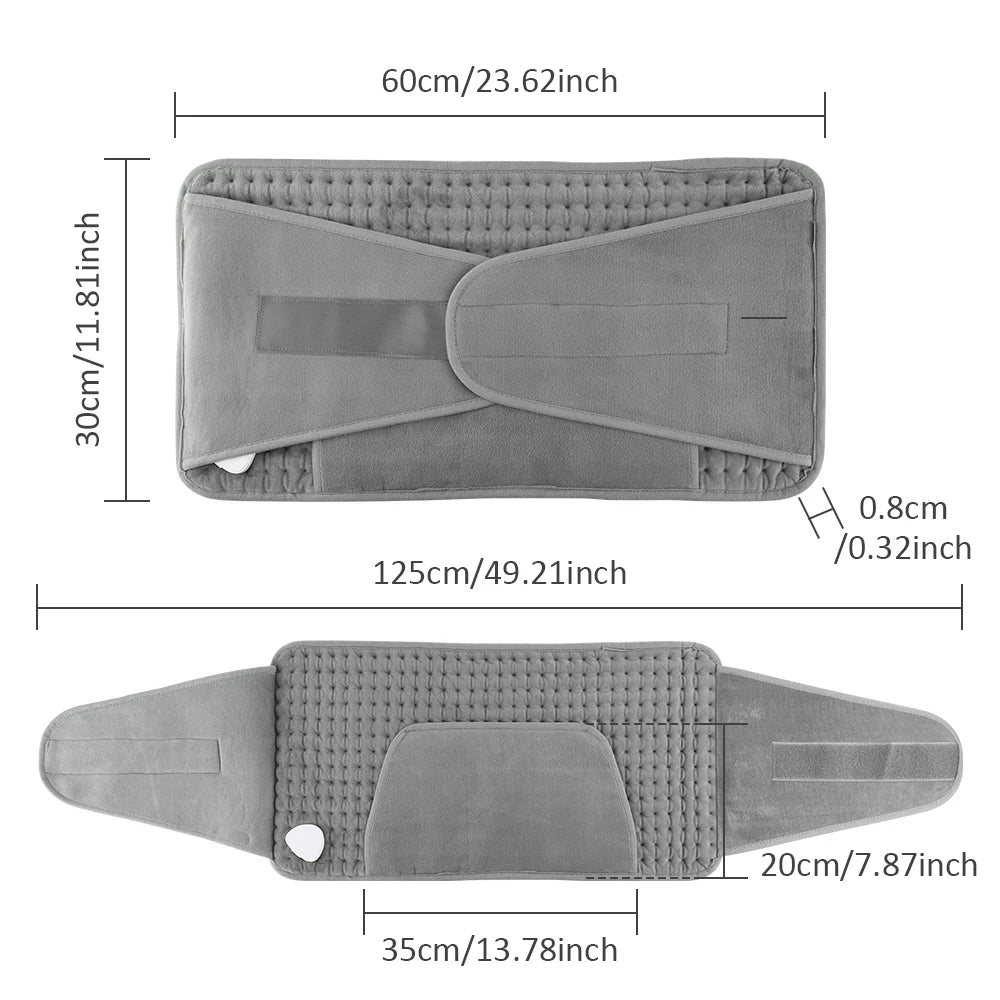 Electric Heating Waist Belt - Thermal Therapy Pad for Back Pain Relief