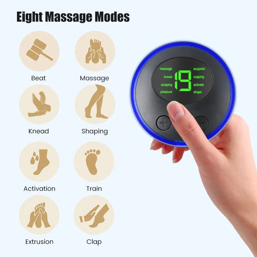 Mini EMS Neck & Body Massager - Portable TENS Muscle Stimulator