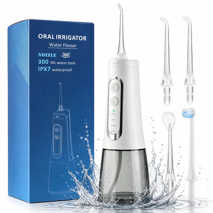 Rechargeable Portable Oral Irrigator Water Flosser for Deep Teeth Cleaning