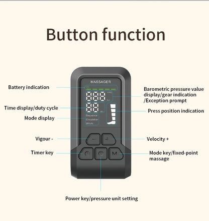 Full Leg Air Compression Massager - Cordless Sequential Recovery Boots