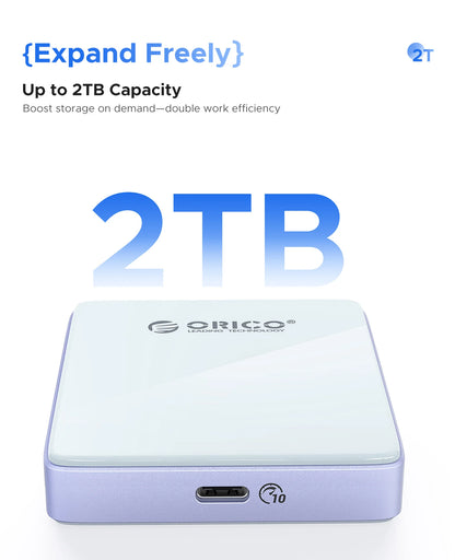 Magnetic NVMe M.2 SSD Enclosure for iPhone 4K ProRes Recording & 100W Charge