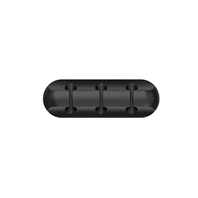 Self-Adhesive Silicone Cable Organizer Clips for Desk & Office Cord Management - 15