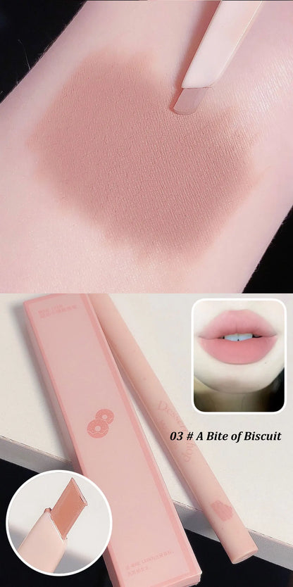 Waterproof Matte Lip Liner Pencil - Long-Lasting Automatic Shaping Pen