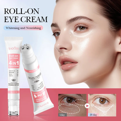 Retinol 4-in-1 Roll-On Eye Cream for Dark Circles & Puffiness Removal