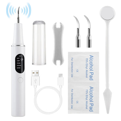 Ultrasonic Electric Teeth Cleaner & Tartar Plaque Remover for Professional Oral Care