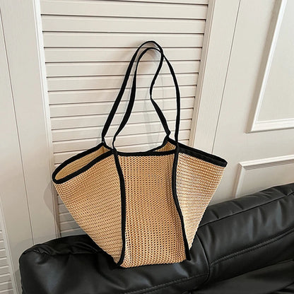 Luxury Bohemian Straw Tote