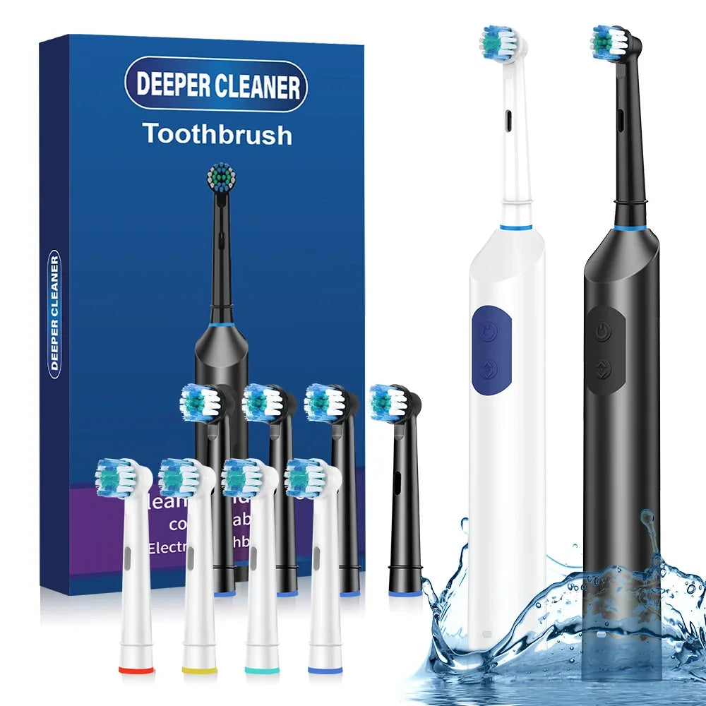 Rechargeable Rotating Electric Toothbrush with 5 Cleaning Modes - 1
