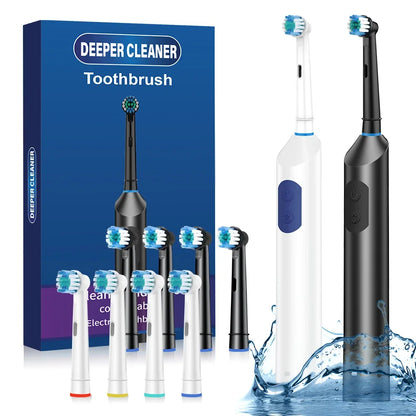 Rechargeable Rotating Electric Toothbrush with 5 Cleaning Modes