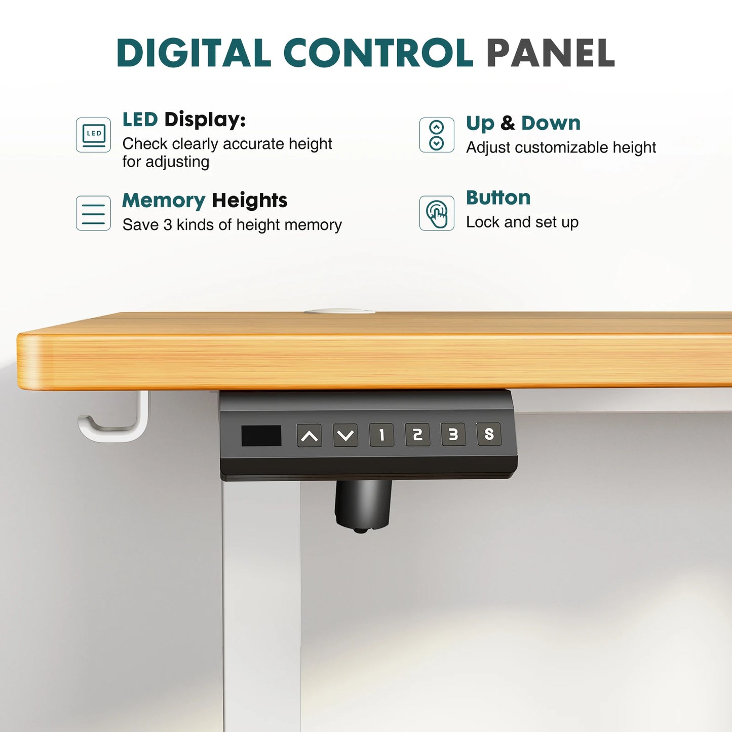Electric Height Adjustable Standing Desk | Ergonomic Sit-Stand Workstation