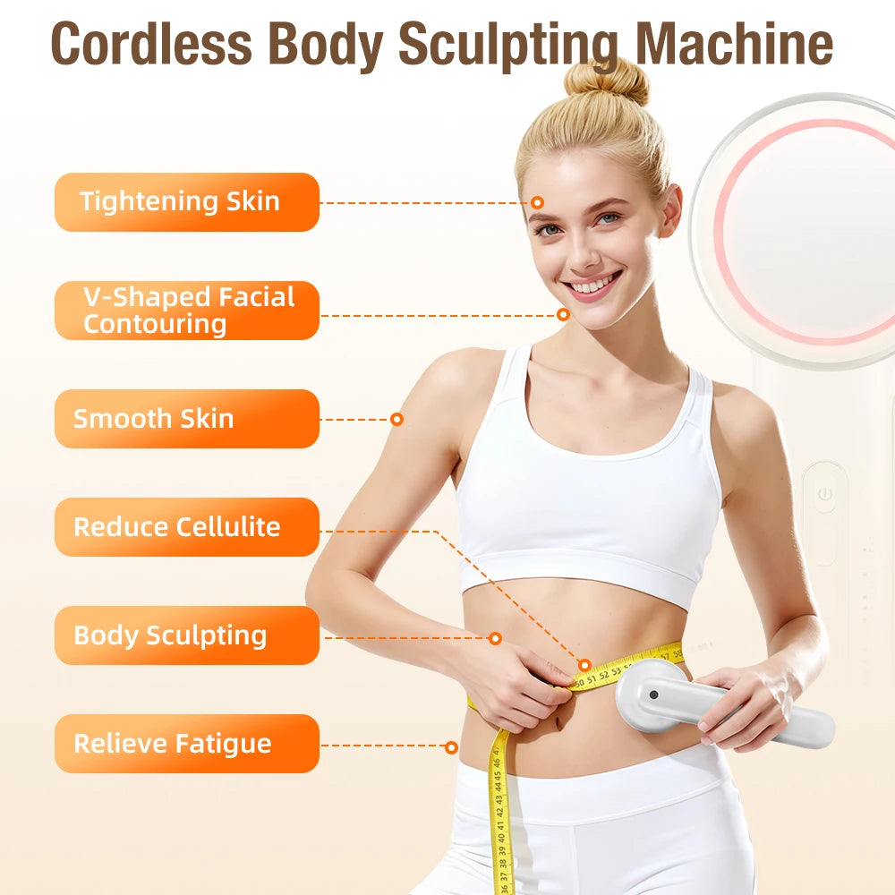 Ultrasonic EMS Body Slimming & Facial Lifting Massager - Infrared Fat Burner