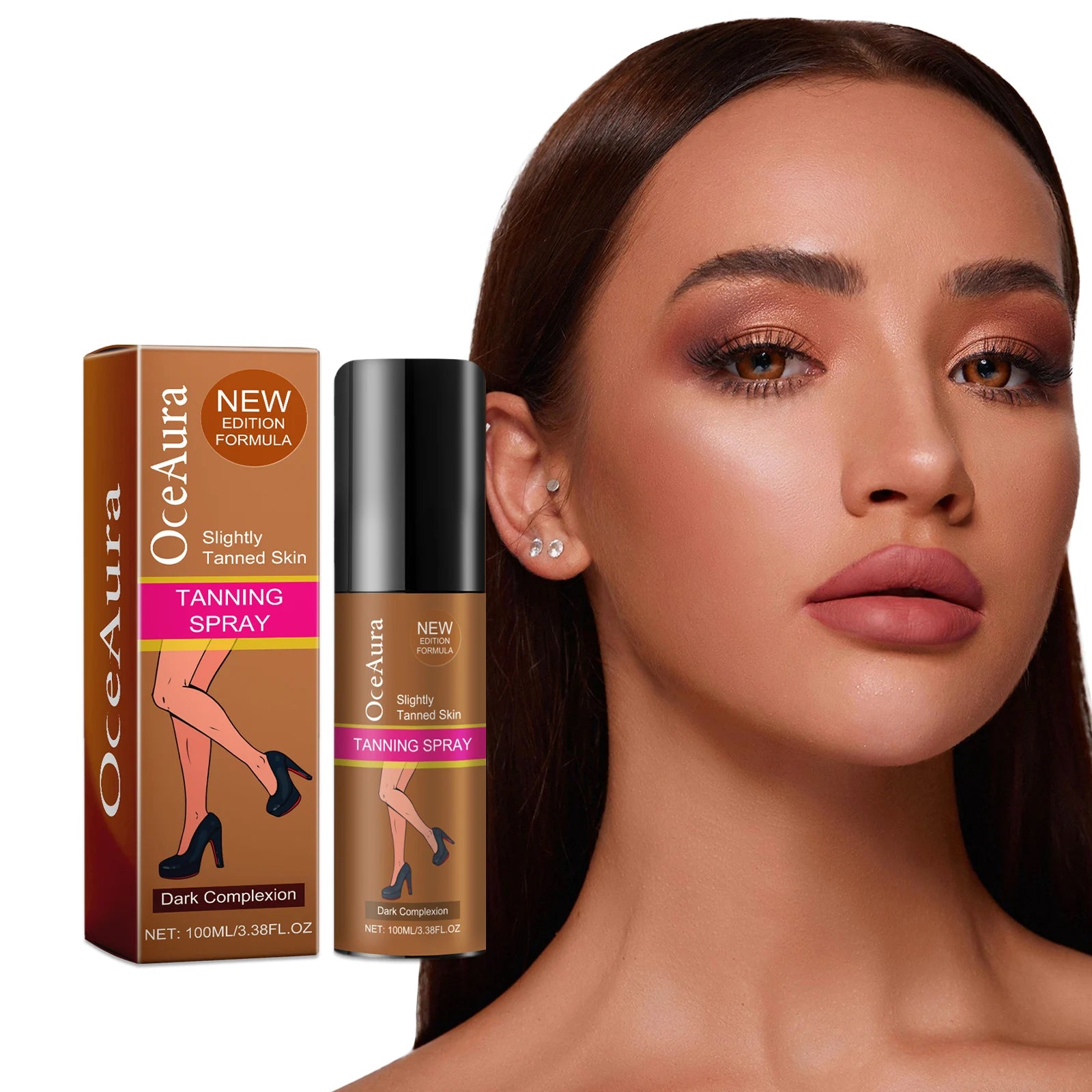 Sunless Tanning Spray for Natural Glowing Skin - Moisturizing Body Bronzer Mist - 3