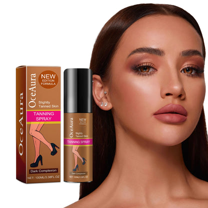 Sunless Tanning Spray for Natural Glowing Skin - Moisturizing Body Bronzer Mist