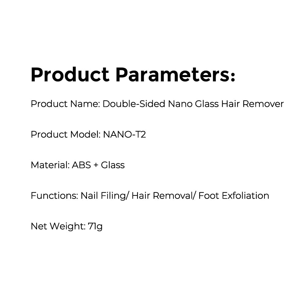 Nano Glass Painless Hair Remover & Exfoliator for Smooth Skin