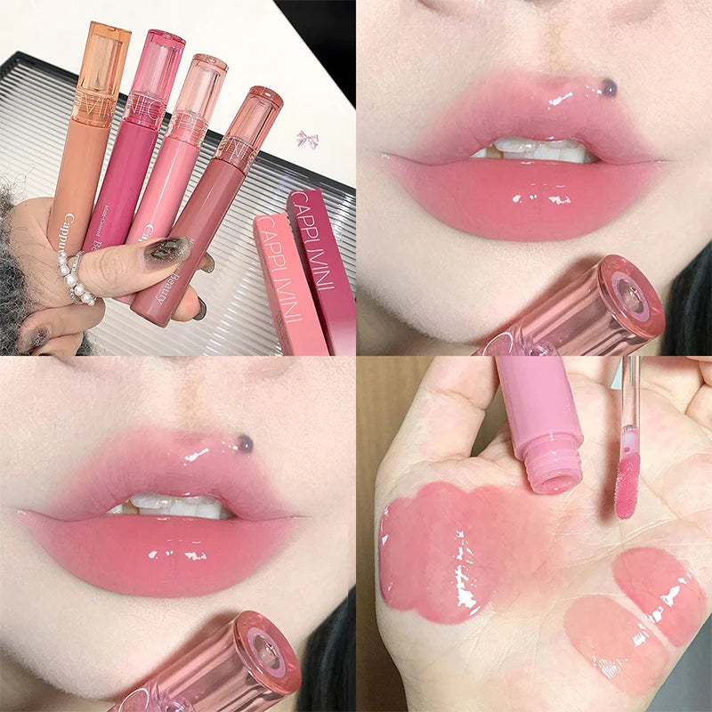 Gummy Jelly Mirror Water Gloss Lip Glaze - Hydrating Tinted Lipstick