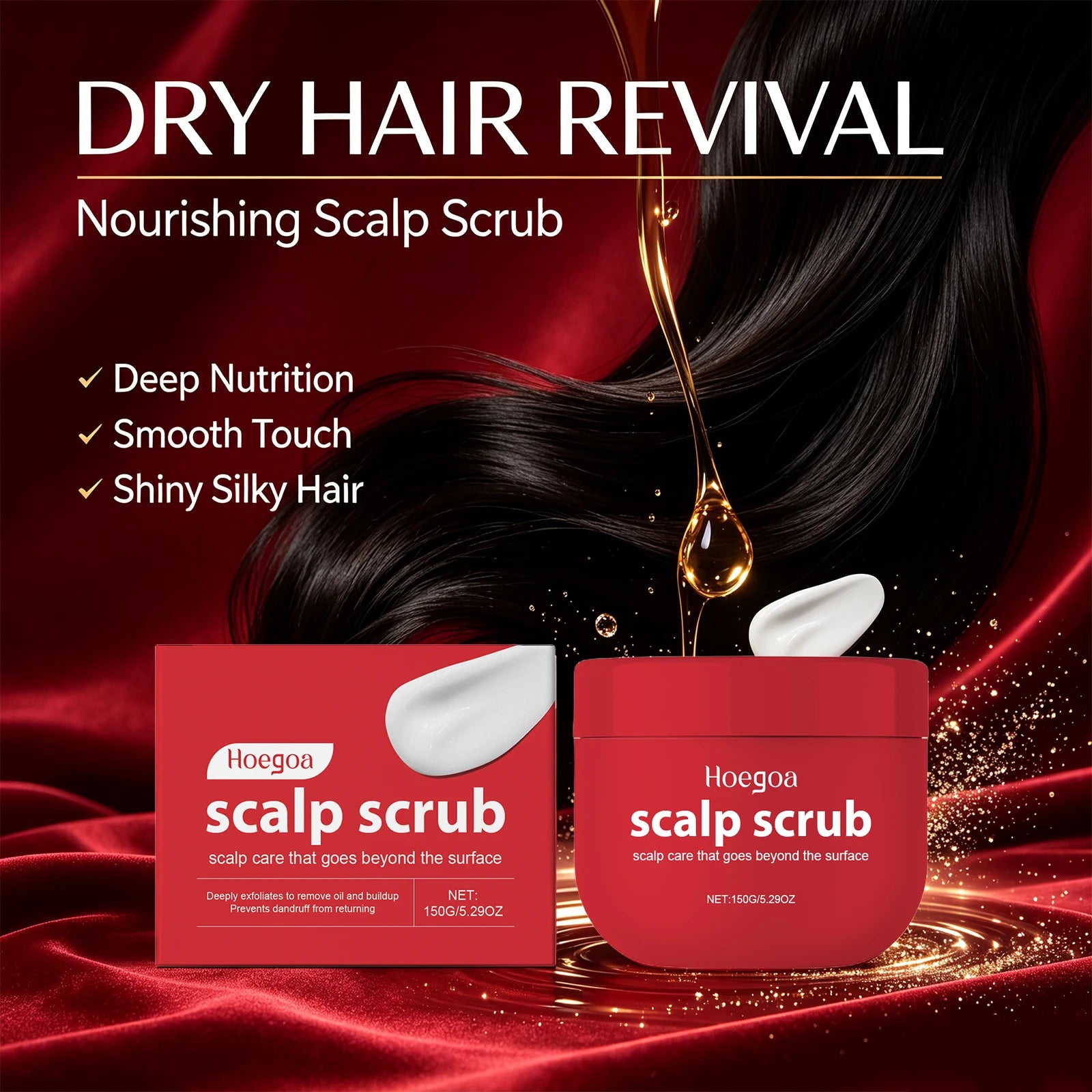 Deep Cleansing Scalp Scrub Exfoliator for Dandruff Relief and Oil Control - 4