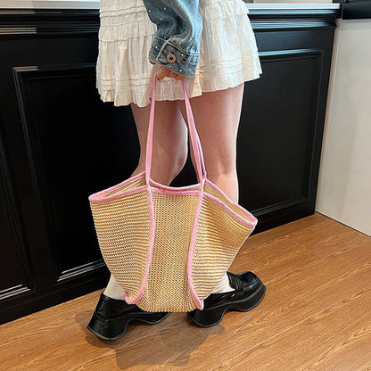 Luxury Bohemian Straw Tote