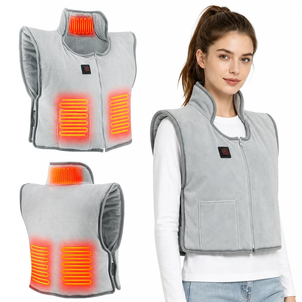 Electric Heated Warming Vest with 5 Heating Zones & 3 Temperature Levels - 1