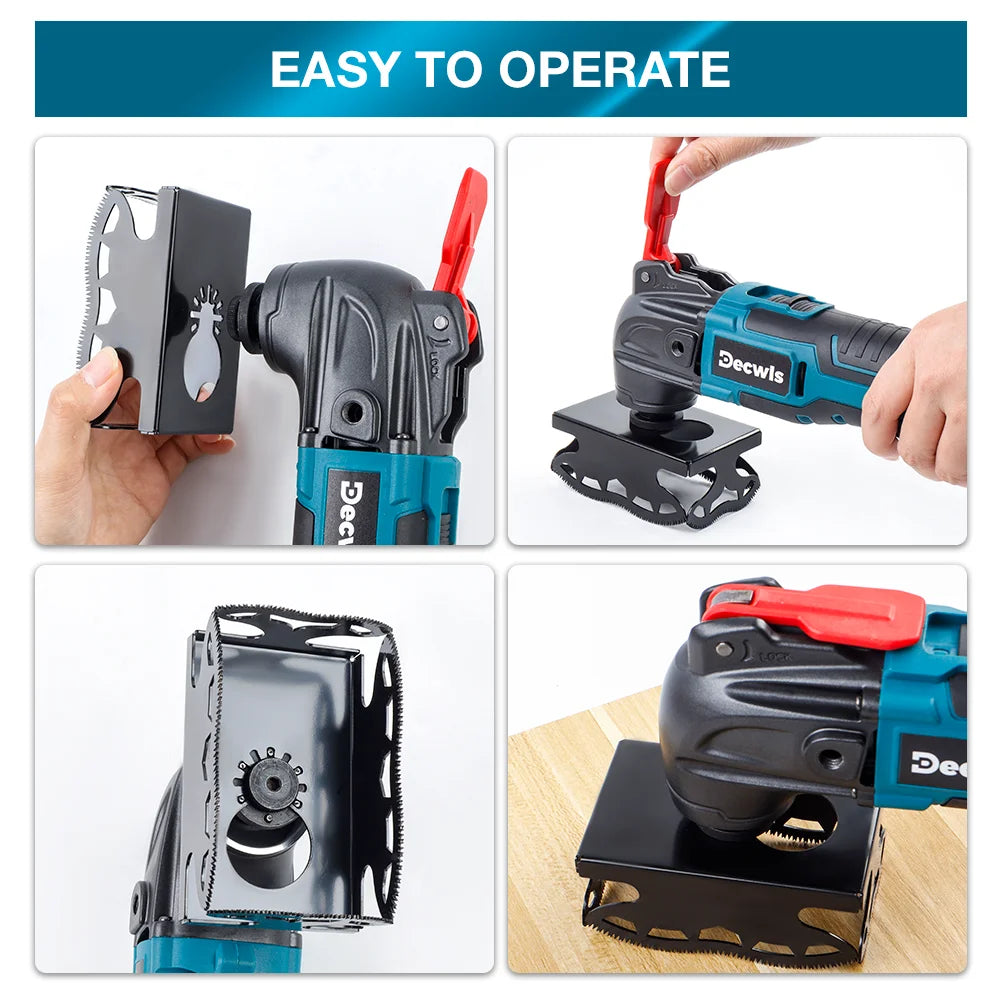 Square and Rectangle Slot Cutter - Oscillating Multi-Tool Drywall Hole Saw