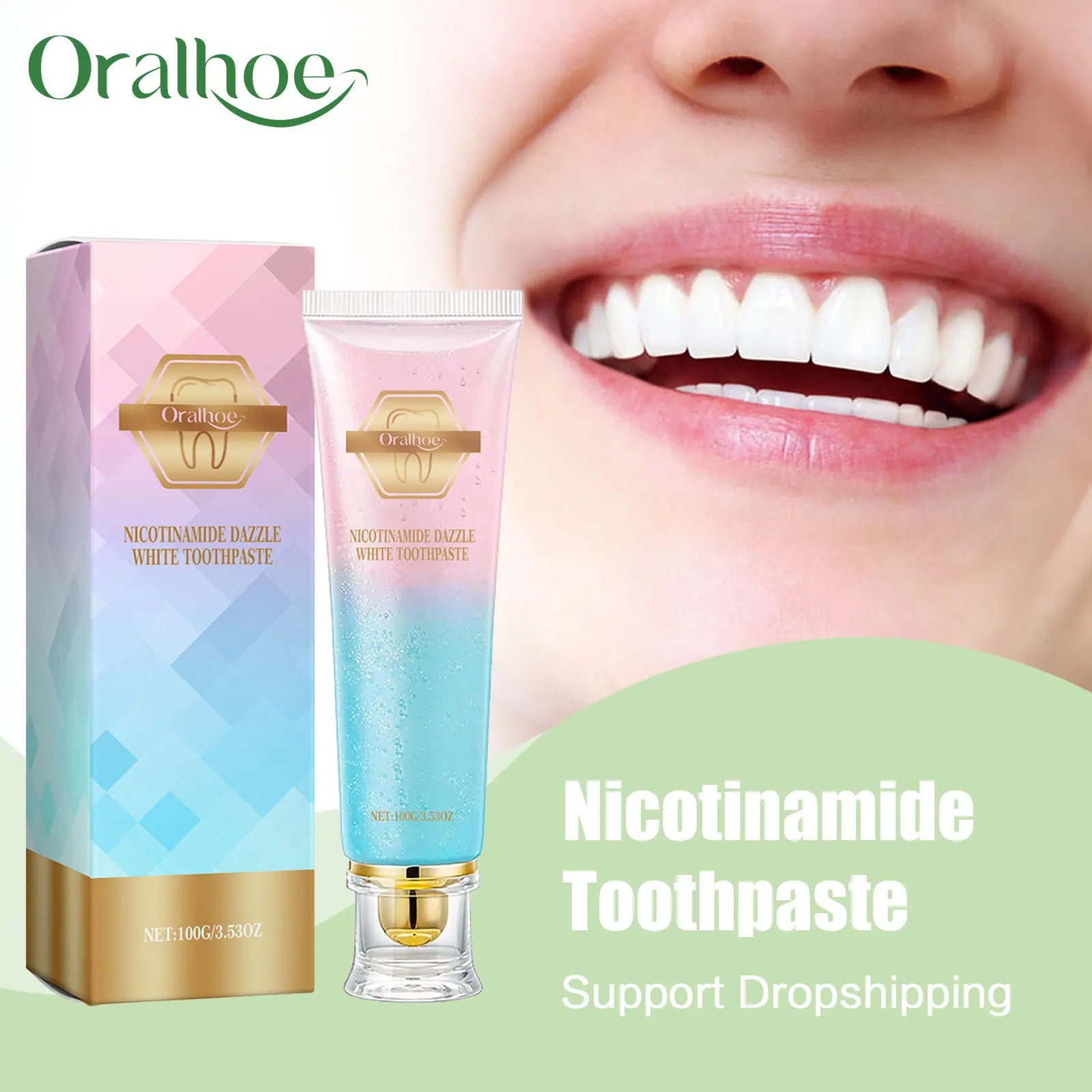 Nicotinamide Teeth Whitening Toothpaste - Deep Stain Removal & Gum Care - 10