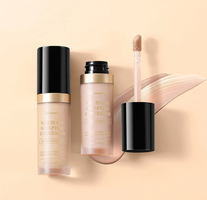 Full Coverage Waterproof Concealer - Matte Liquid Foundation