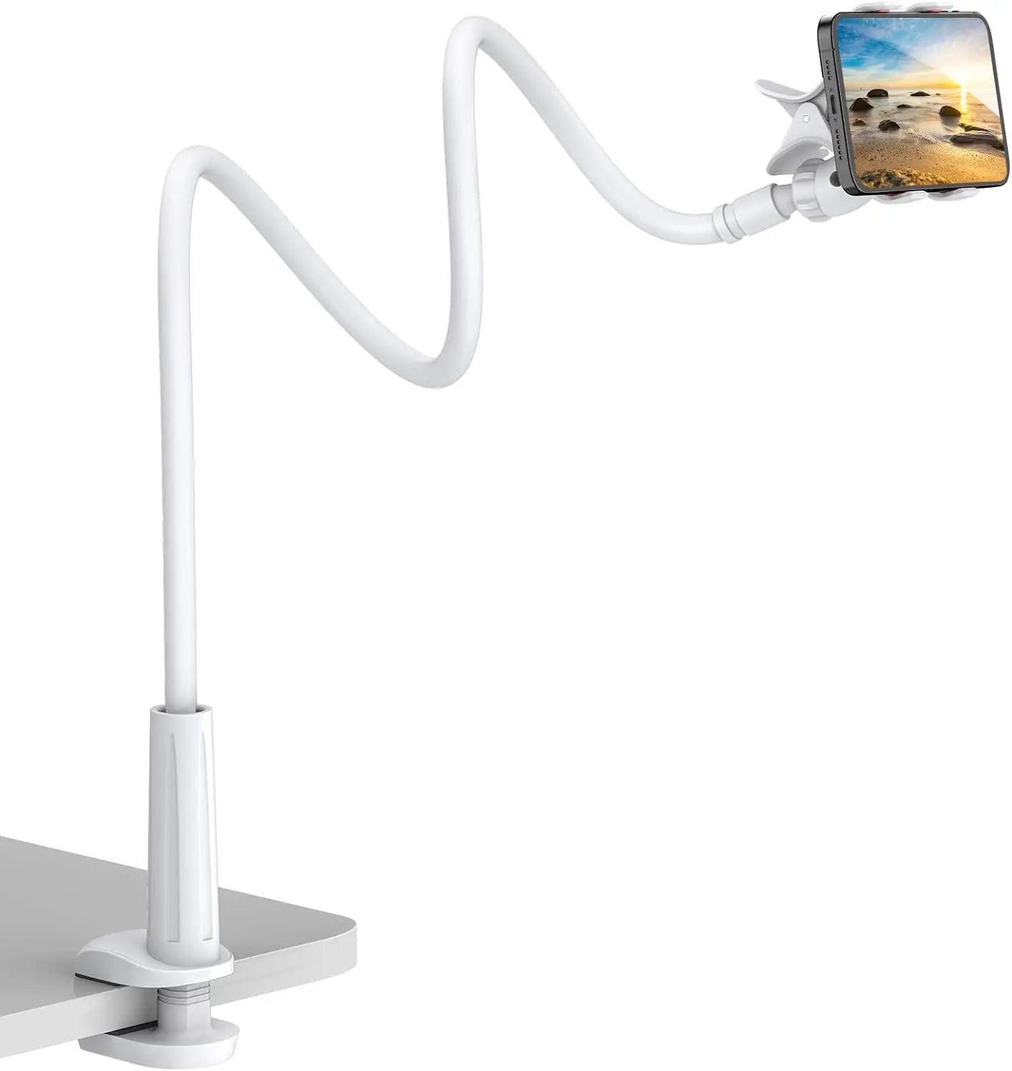 Flexible 360° Long Arm Lazy Phone Holder Mount for Bed & Desk - 11