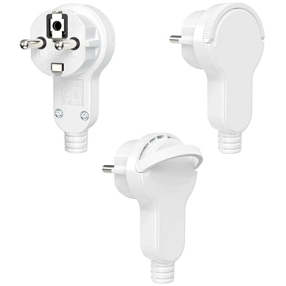 Ultra-Thin Folding Flat Plug 4000W - Space Saving Wall Power Connector