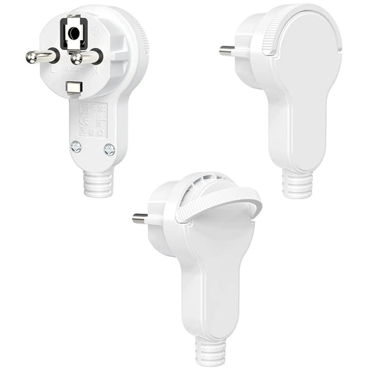 Ultra-Thin Folding Flat Plug 4000W - Space Saving Wall Power Connector