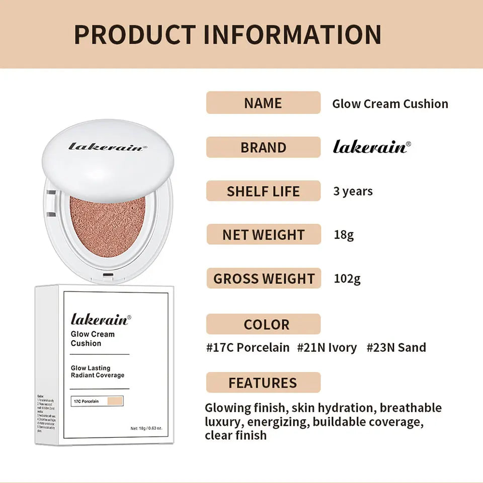 Semi-Matte Cushion Foundation - Full Coverage CC Cream - 29