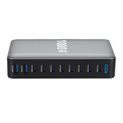 155W GaN Desktop Charger, 10-Port USB-C PD Fast Charging Station