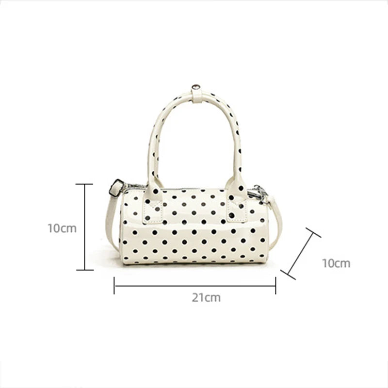 Luxury Polka Dot Boston Bag