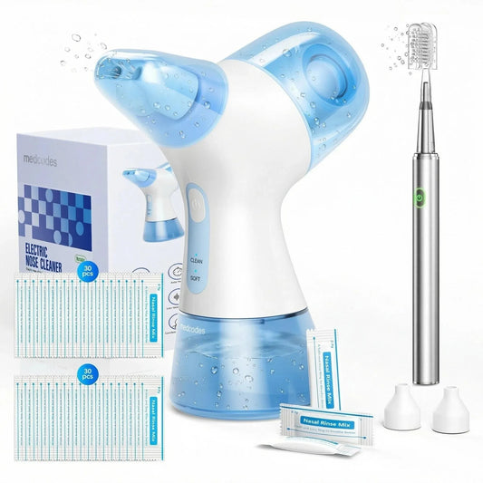 Electric Nasal Irrigator & Sonic Toothbrush Combo for Sinus Relief