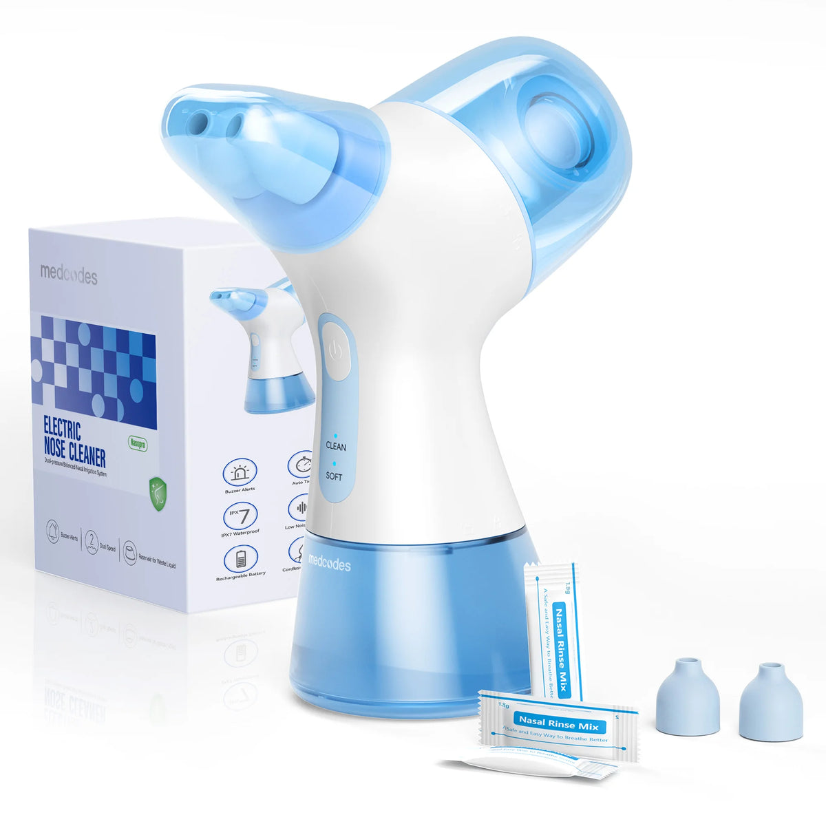 Electric Nasal Irrigation System - Sinus Rinse Machine for Allergy Relief