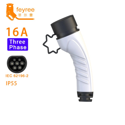 Type 2 EV Charging Plug Adapter - 16A/32A Universal Electric Vehicle Charger