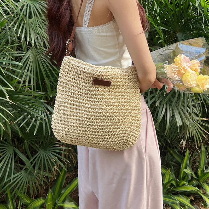 Bohemian Straw Tote