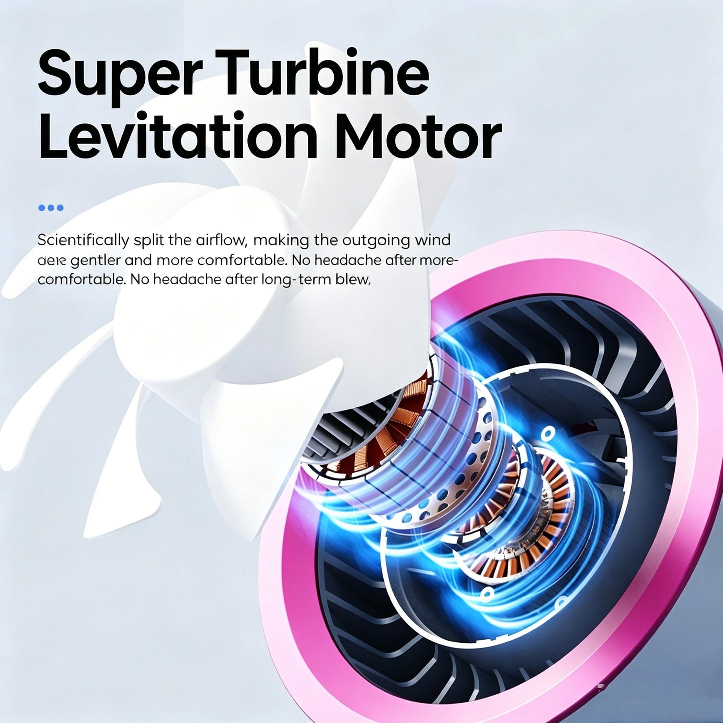 100-Speed Silent Desktop & Wall Mount Fan - 3600mAh Digital Display