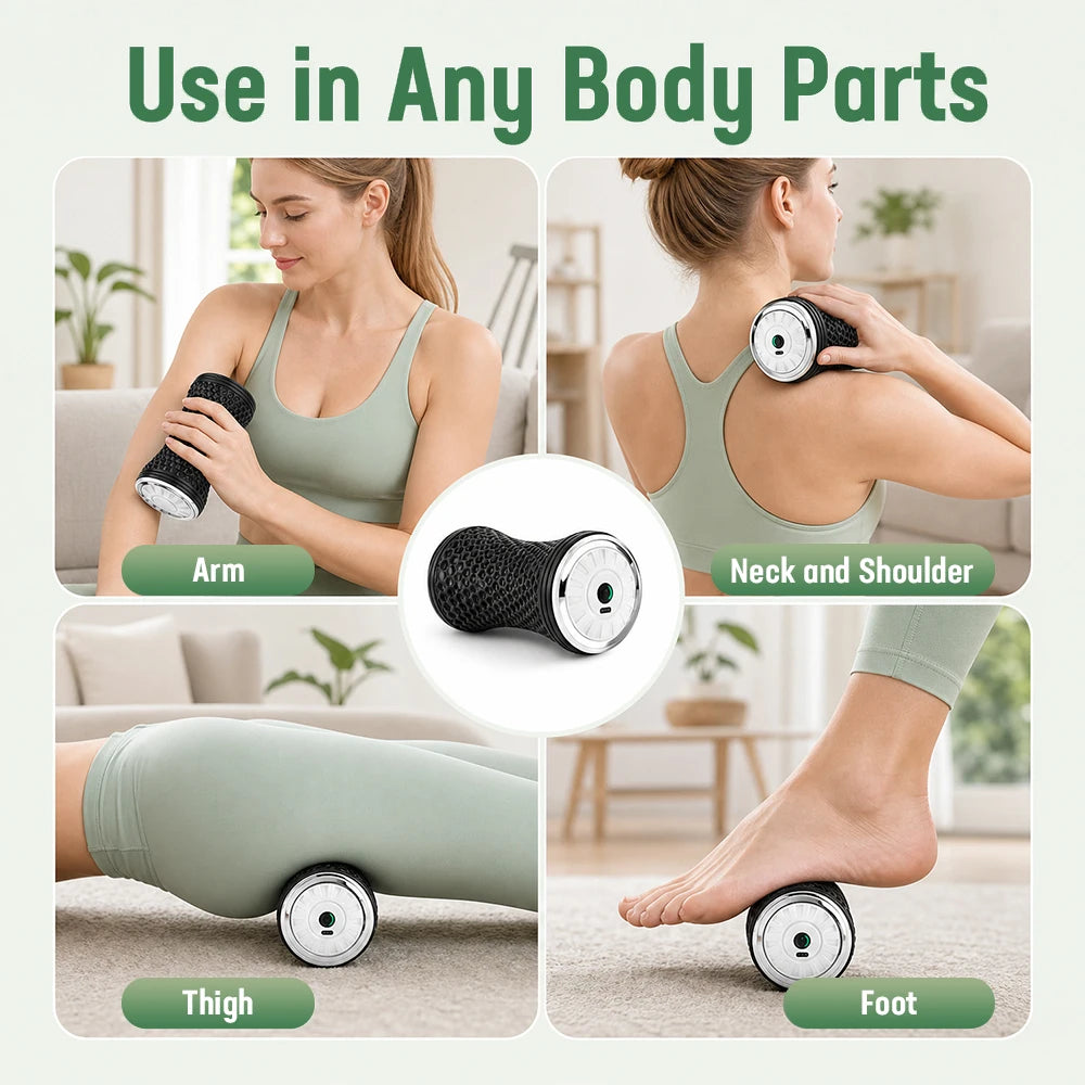 Electric Vibrating Foam Roller for Deep Tissue Muscle Recovery & Pain Relief - 9