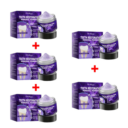 Purple Teeth Whitening Powder - Deep Stain Removal & Enamel Repair Formula