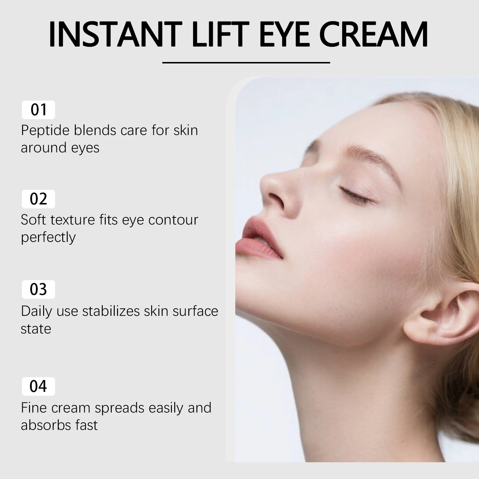 Instant Lift Eye Cream - Firming & Hydrating Dark Circle Treatment - 10