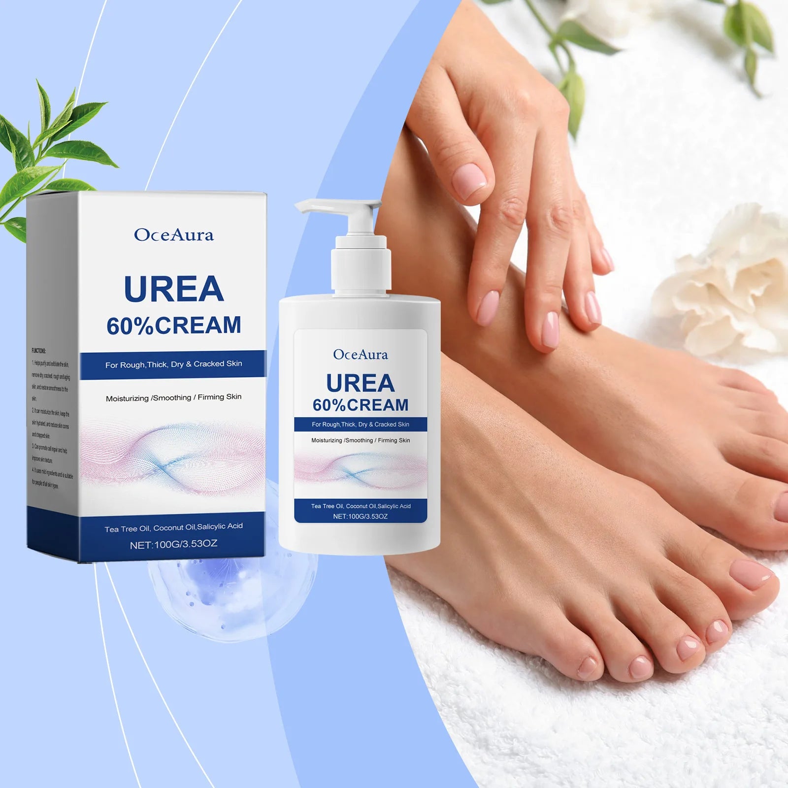 60% Urea Moisturizing Cream for Cracked Heels and Rough Skin Repair - 1