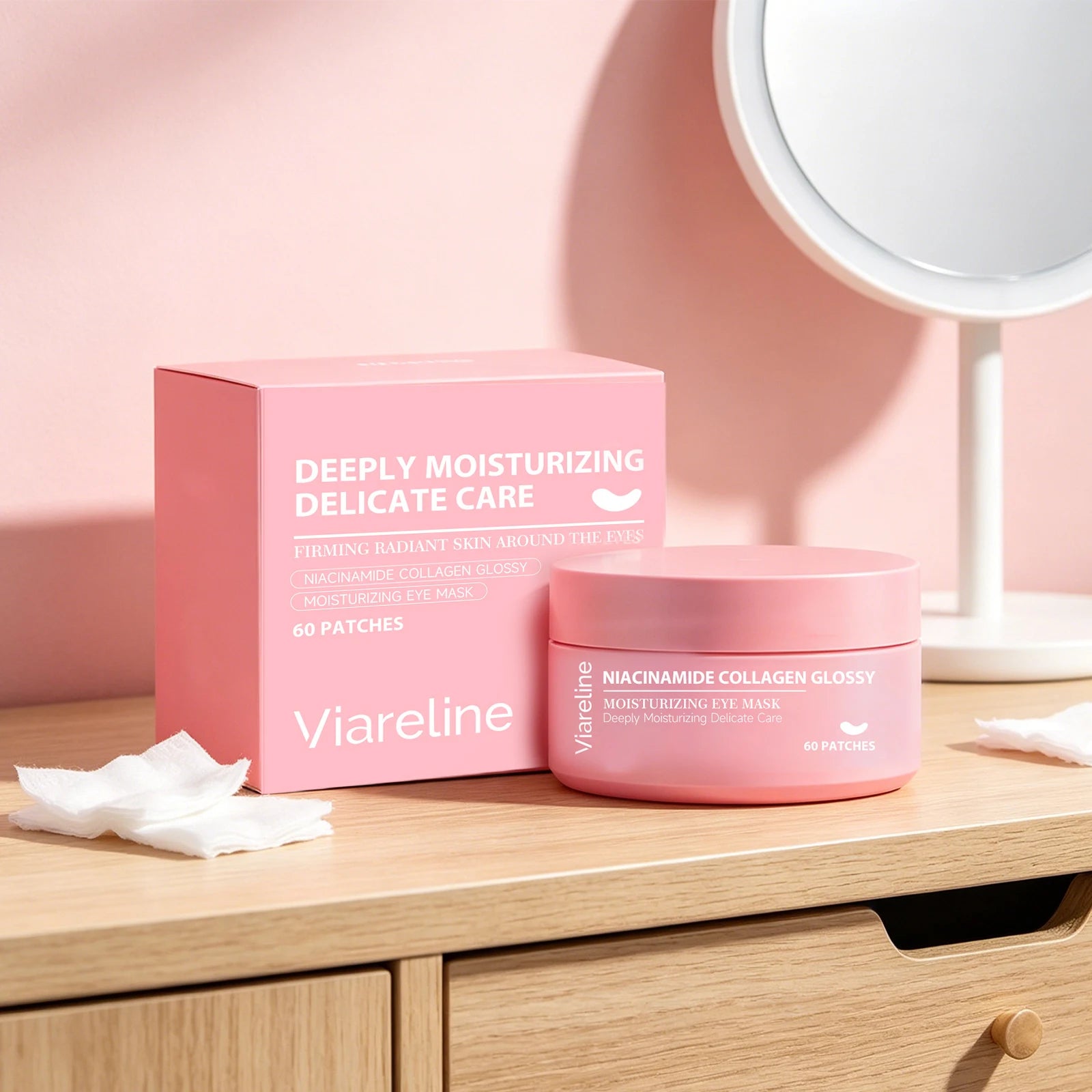 Niacinamide Collagen Eye Patches for Dark Circles, Puffiness & Fine Lines - 3
