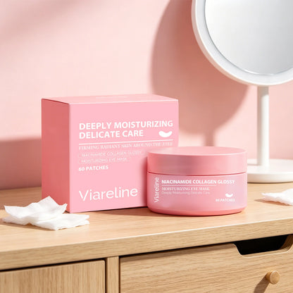 Niacinamide Collagen Eye Patches for Dark Circles, Puffiness & Fine Lines