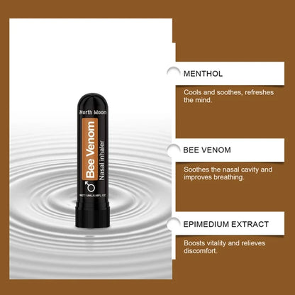 Bee Venom Vital-Boost Nasal Inhaler for Men's Daily Vitality and Energy Support